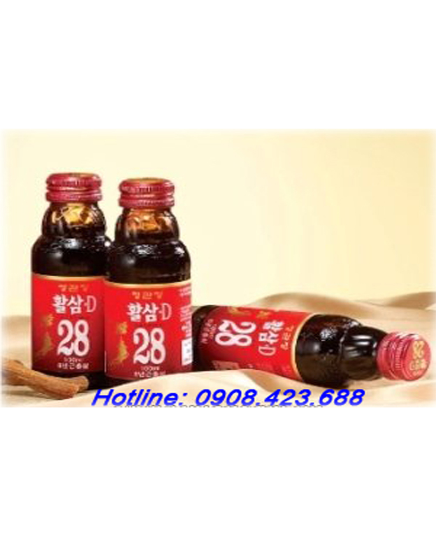 Nước Tăng Lực Hồng Sâm 28D 100ml